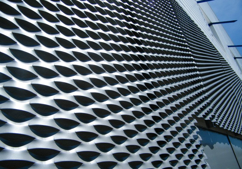 Facade cladding for shopping mall