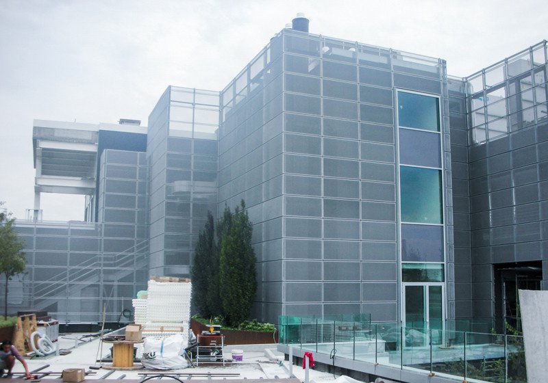 Facade cladding for new company headquarters
