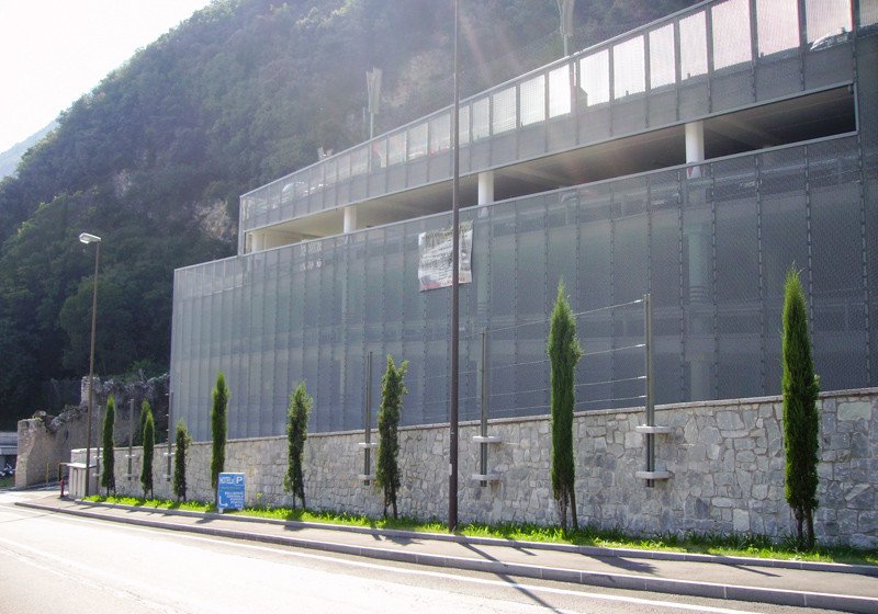 Parking facade cladding
