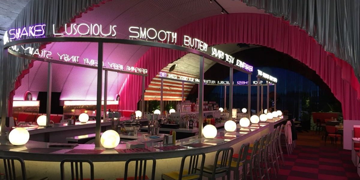 The Diner David Rockwell Fratelli Mariani expanded metal The Diner David Rockwell Fratelli Mariani expanded metal