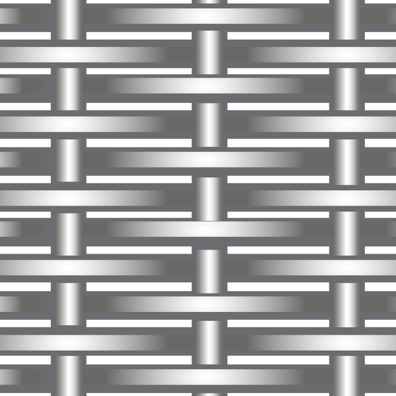 The plain Dutch weave is a type of weave with larger warp wires than the weft wires.
