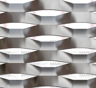 The harmony of its forms makes it suitable for decorating a facade with a modern and dynamic design.