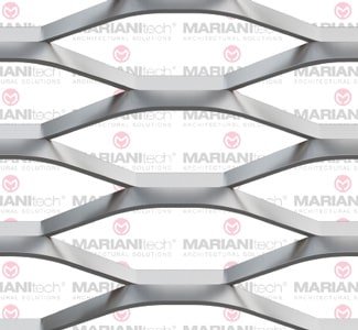 Jumeirah expanded metal is the most suitable to best enhance the aesthetics of any modern structure. A more narrow version of the standard Jumeirah.