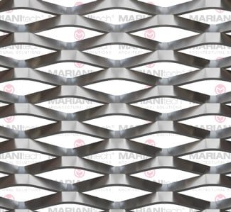 Louvre expanded metal is an ideal combination for decorating a wall or facade with a modern design.