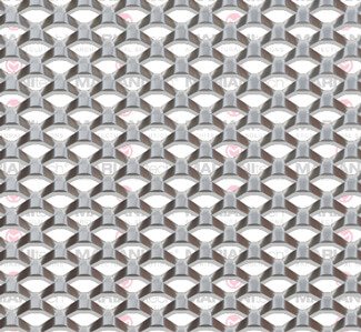 A mesh with a large surface that easily adapts to medium or large facades.